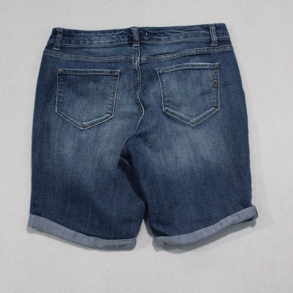 Vintage America Women Blue Short Boho Bermuda Casual Size 4/27 - Picture 2 of 9
